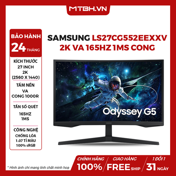 MÀN HÌNH LCD SAMSUNG LS27CG552EEXXV 27