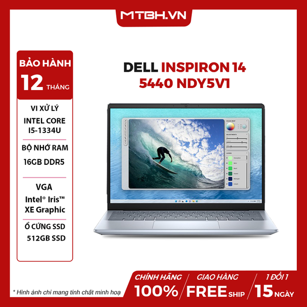 LAPTOP DELL INSPIRON 14 5440 NDY5V1 CORE I5-1334U | 16GB RAM | 512GB SSD | 14.0FHD+ | WINDOWS 11