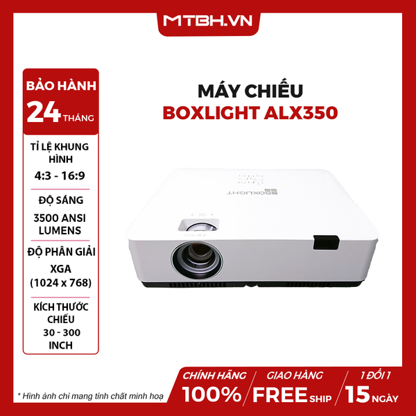 MÁY CHIẾU BOXLIGHT ALX350 - 3.500 Ansi lumens | XGA ( 1024 x 768 )