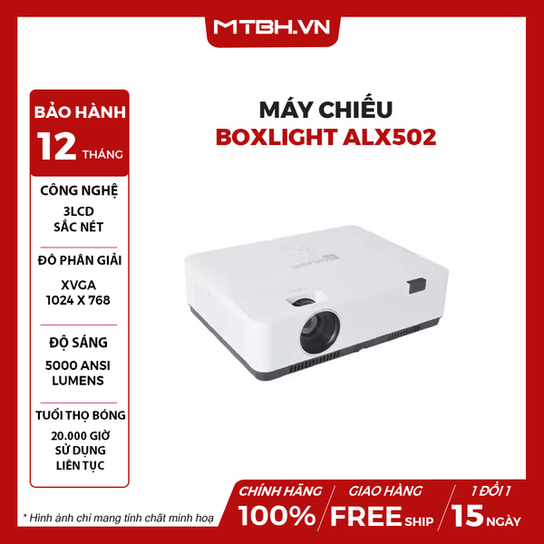 MÁY CHIẾU BOXLIGHT ALX502 - 5000 Ansi lumens | XGA