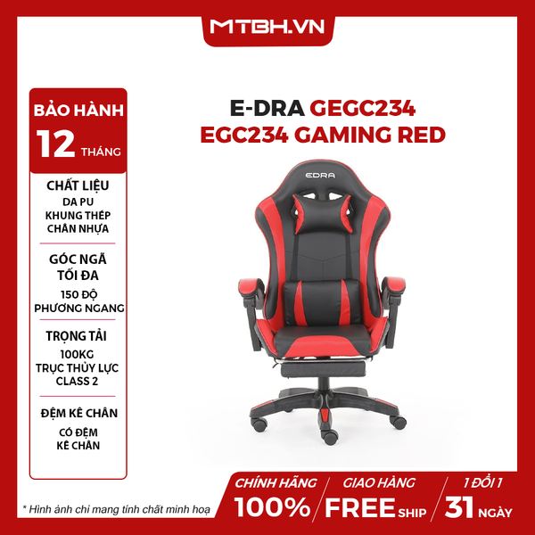 Ghế E-Dra EGC234 Gaming Red