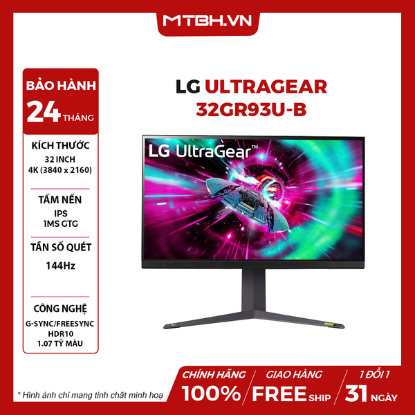 MÀN HÌNH LCD LG ULTRAGEAR 32GR93U-B 32