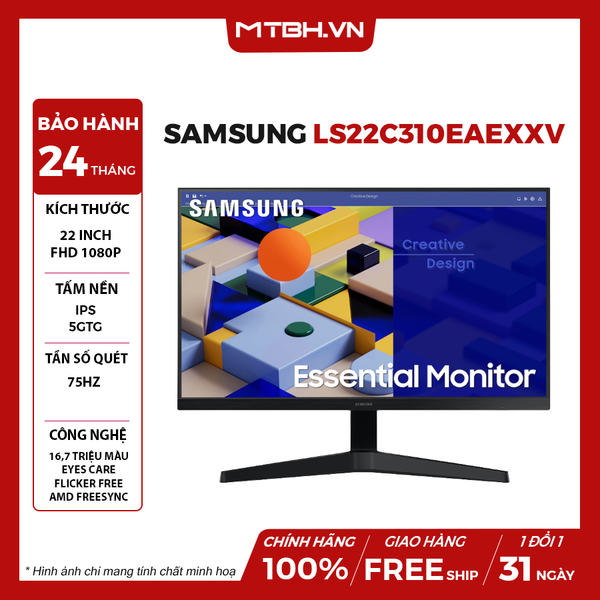MÀN HÌNH LCD SAMSUNG LS22C310EAEXXV 22