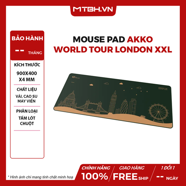 Mouse Pad AKKO World Tour London XXL