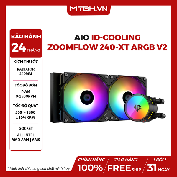 TẢN NHIỆT NƯỚC ID-COOLING ZOOMFLOW 240-XT ARGB V2