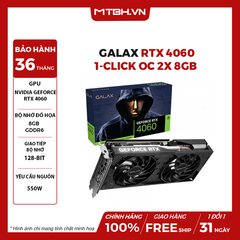 VGA GALAX RTX 4060 1-CLICK OC 2X 8GB GDDR6