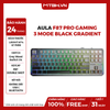BÀN PHÍM CƠ AULA F87 PRO GAMING 3 MODE (Black Gradient/ Grey wood V4 switch)