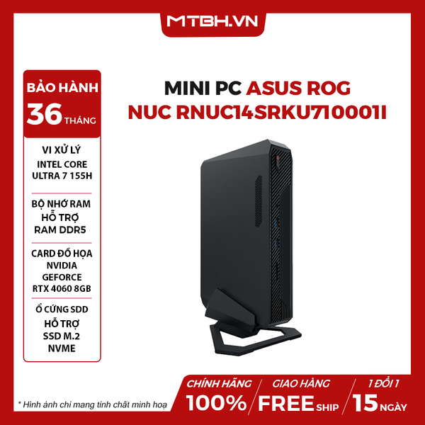 Mini PC ASUS ROG NUC RNUC14SRKU710001I (Ultra 7 155H, RTX 4060 8GB)