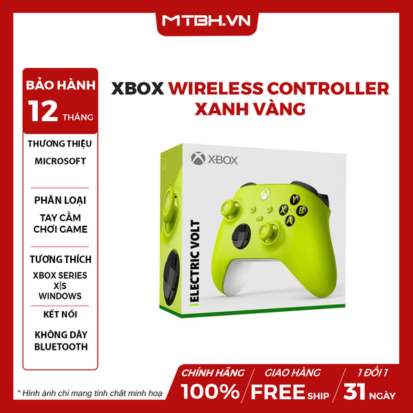Tay Cầm Xbox Wireless Controller (Xbox Series X/S) Xanh Vàng Chính Hãng