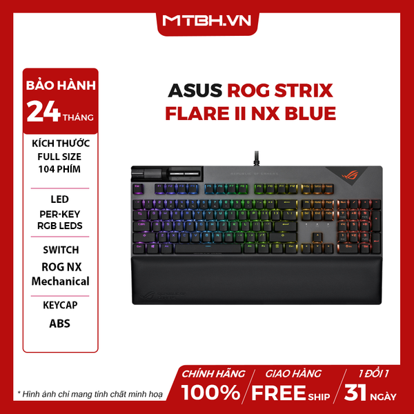 Bàn Phím Cơ Asus ROG Strix Flare II NX Blue