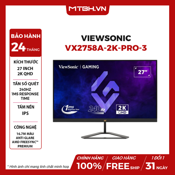 MÀN HÌNH LCD VIEWSONIC VX2758A-2K-PRO-3 27