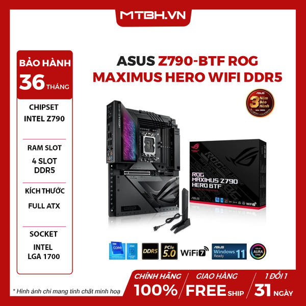 MAIN ASUS Z790-BTF ROG MAXIMUS HERO WIFI DDR5