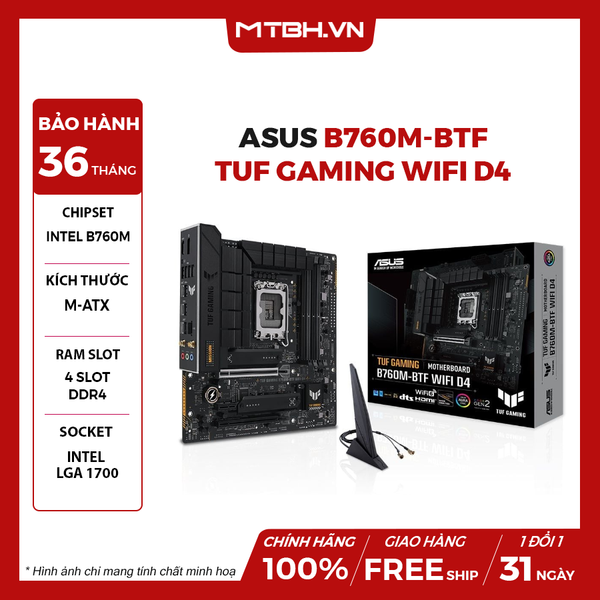 MAN ASUS B760M-BTF TUF GAMING WIFI DDR4