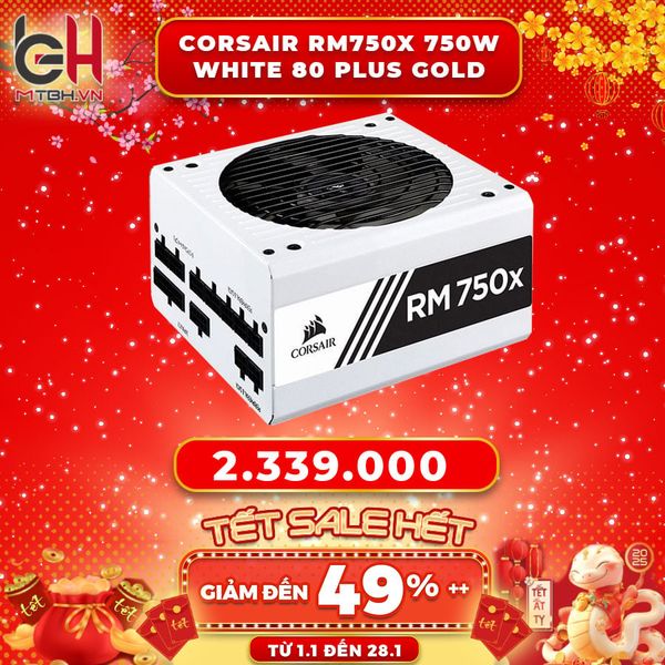 Nguồn Corsair RM750x 750W White 80 Plus Gold Full Modular