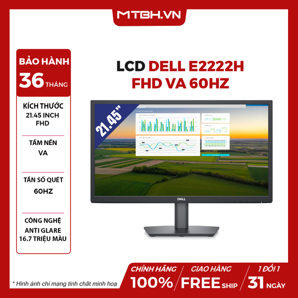 MÀN HÌNH LCD DELL E2222H 21.5