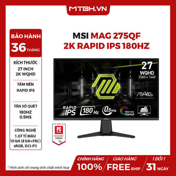 MÀN HÌNH LCD MSI MAG 275QF 27