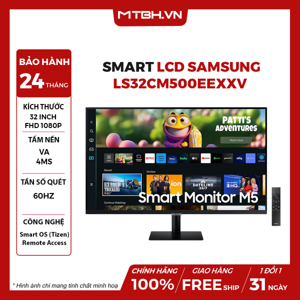 MÀN HÌNH THÔNG MINH SAMSUNG LS32CM500EEXXV 32