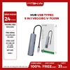 HUB USB TYPEC 5 in 1 VegGieg V-TC05R - Chuyển đổi USB type C sang HDMI, RJ45, USB 3.0, USB -C PD