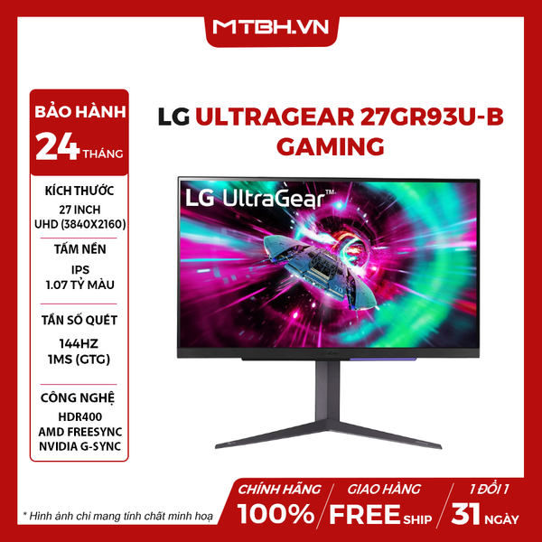 MÀN HÌNH LCD ULTRAGEAR LG 27GR93U-B 27