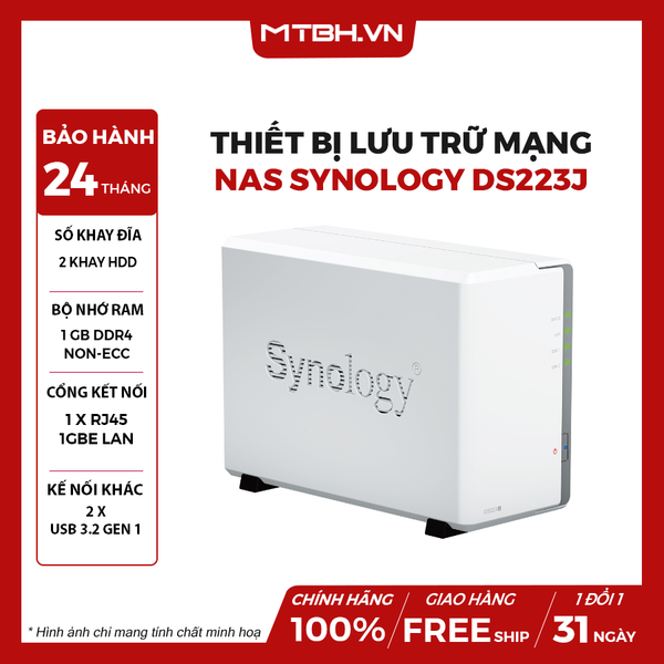 THIẾT BỊ LƯU TRỮ MẠNG NAS SYNOLOGY DS223J