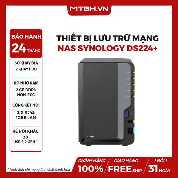 THIẾT BỊ LƯU TRỮ MẠNGNAS SYNOLOGY DS224+