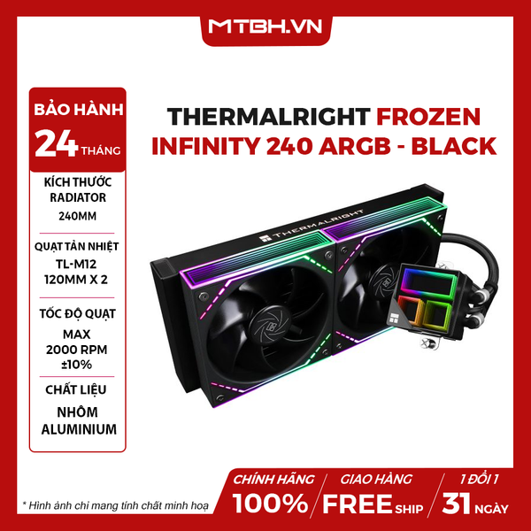 Tản nhiệt nước Thermalright Frozen Infinity 240 ARGB - Black