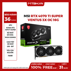 Vga MSI RTX 4070 Ti Super Ventus 2X OC 16G GDDR6X