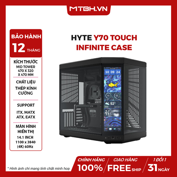 Case HYTE Y70 Touch Infinite Black