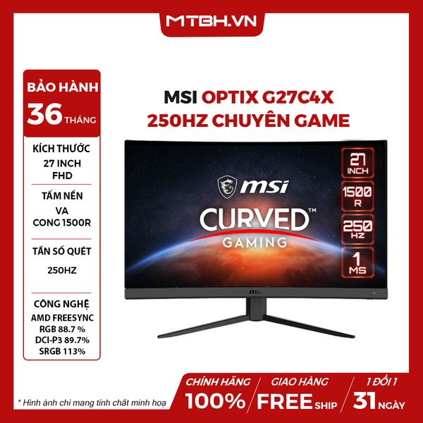 MÀN HÌNH LCD MSI OPTIX G27C4X 27