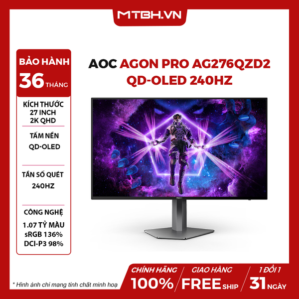MÀN HÌNH LCD AOC AGON PRO AG276QZD2 27