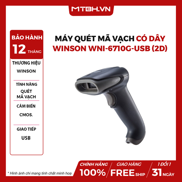 Máy Quét Mã Vạch Có Dây WINSON WNI-6710g-USB (2D)