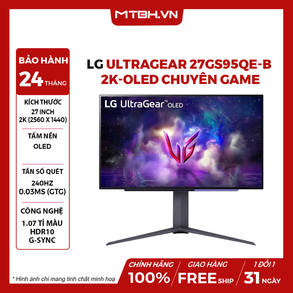 MÀN HÌNH LCD LG ULTRAGEAR 27GS95QE-B 27