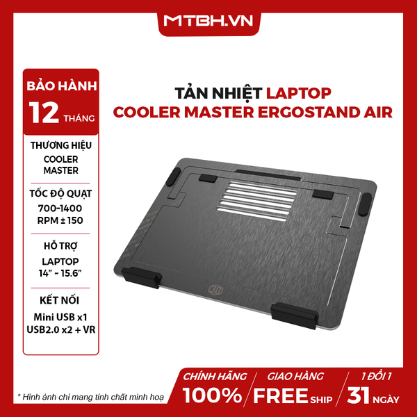 Đế tản nhiệt Laptop Cooler Master Ergostand Air