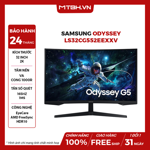 MÀN HÌNH LCD SAMSUNG ODYSSEY LS32CG552EEXXV 32