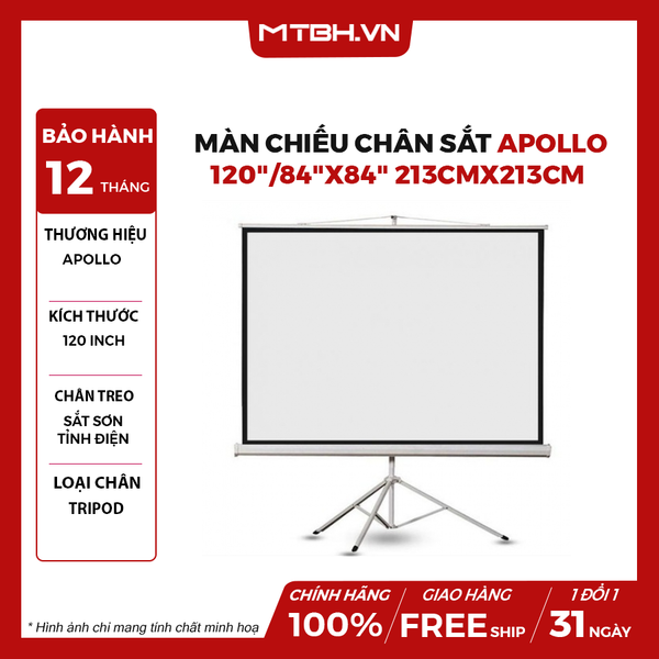 Màn chiếu chân sắt 120