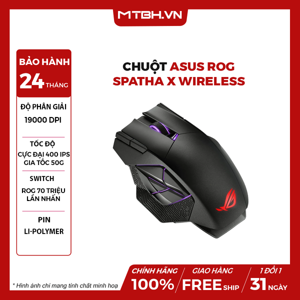 Chuột ASUS ROG SPATHA X Wireless