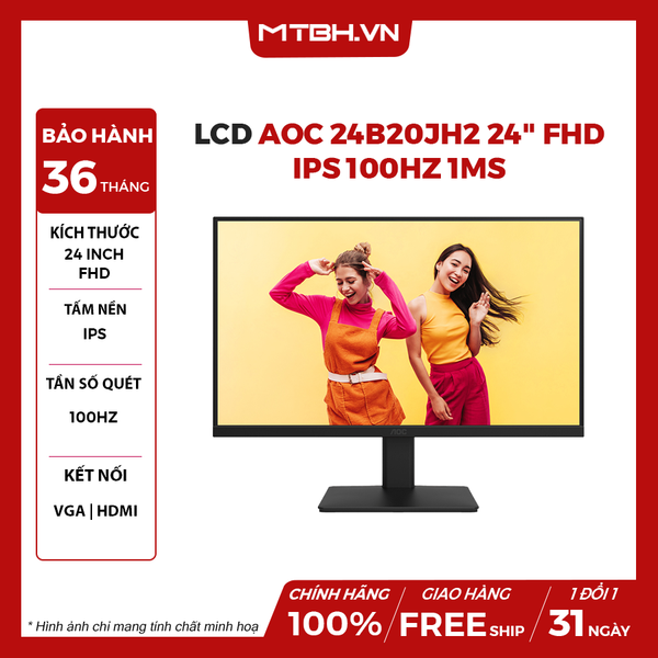 MÀN HÌNH LCD AOC 24B20JH2 24