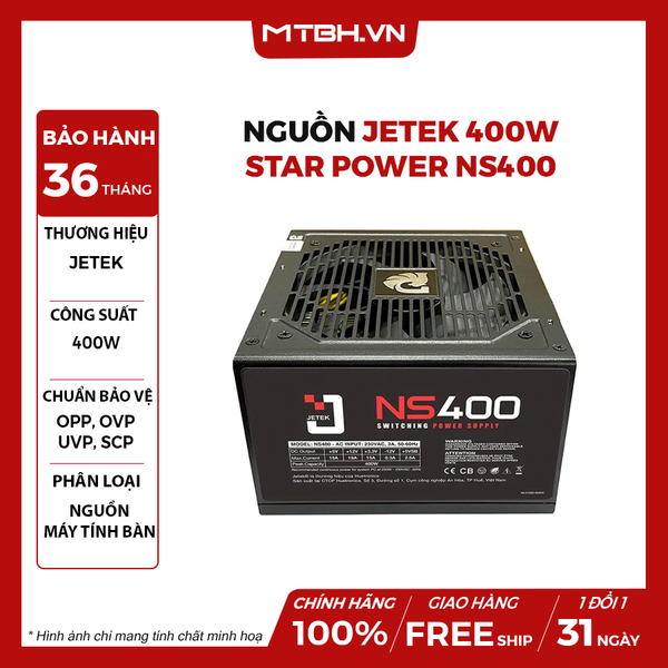 Nguồn Jetek 400W STAR Power NS400