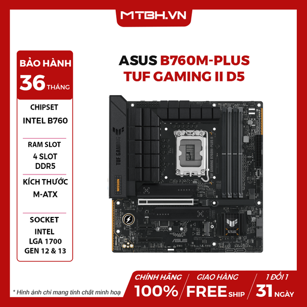 Main ASUS B760M-PLUS TUF GAMING II D5