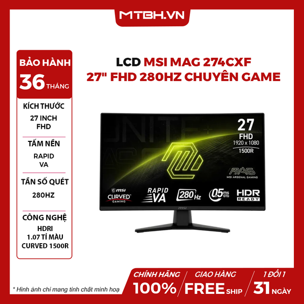 MÀN HÌNH LCD MSI MAG 274CXF 27