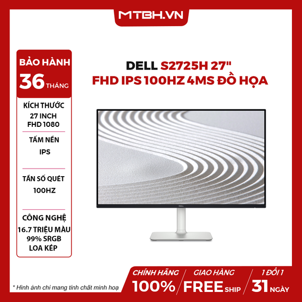 MÀN HÌNH LCD DELL S2725H 27