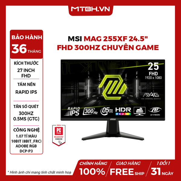 MÀN HÌNH LCD MSI MAG 255XF 24.5