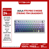 BÀN PHÍM CƠ AULA F75 GAMING PRO 3 MODE (Trắng Tím Gradient, Seiya/Star Vector Switch)