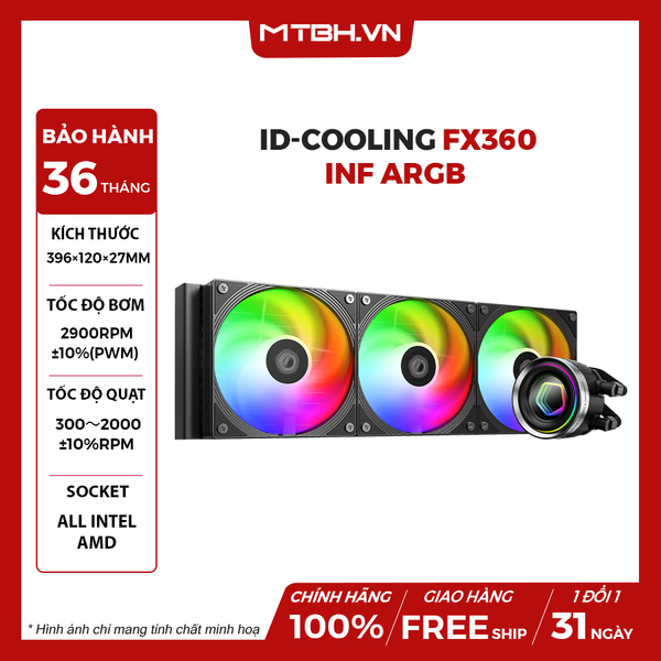 BỘ TẢN NHIỆT NƯỚC ID-COOLING FX360 INF ARGB