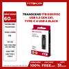 Ổ Cứng di Động SSD Transcend 1TB ESD310C, USB 3.2 Gen 2x1, Type-C & USB A, Black (TS1TESD310C)