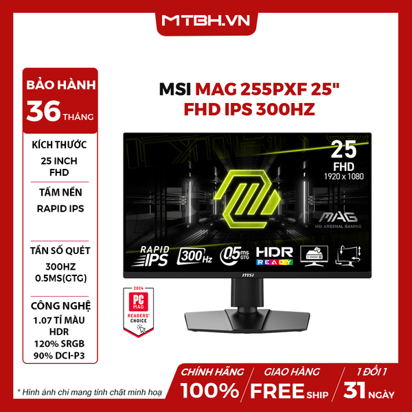 MÀN HÌNH LCD MSI MAG 255PXF 25