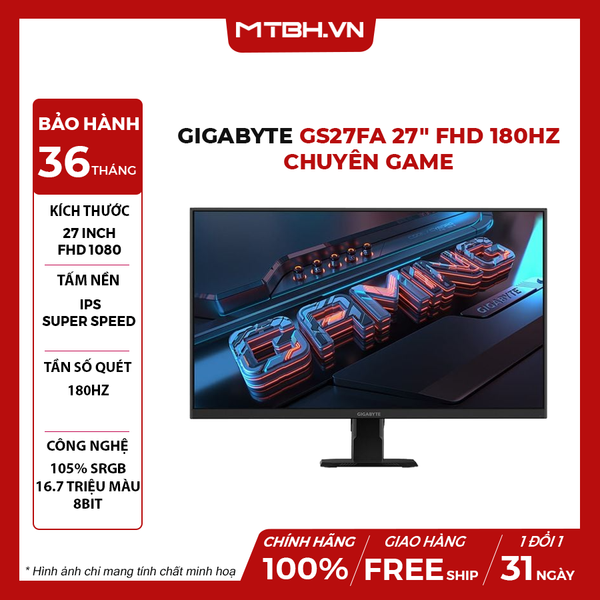 MÀN HÌNH LCD GIGABYTE GS27FA 27