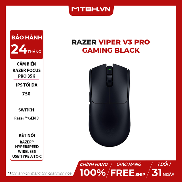 Chuột Razer Viper V3 Pro Gaming Black