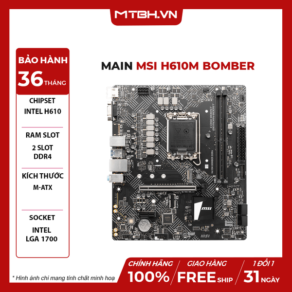Main MSI H610M Bomber DDR4