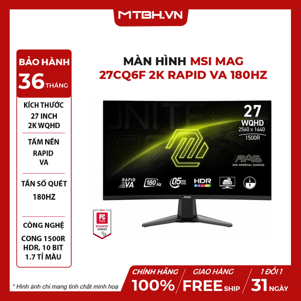 MÀN HÌNH LCD MSI MAG 27CQ6F 27